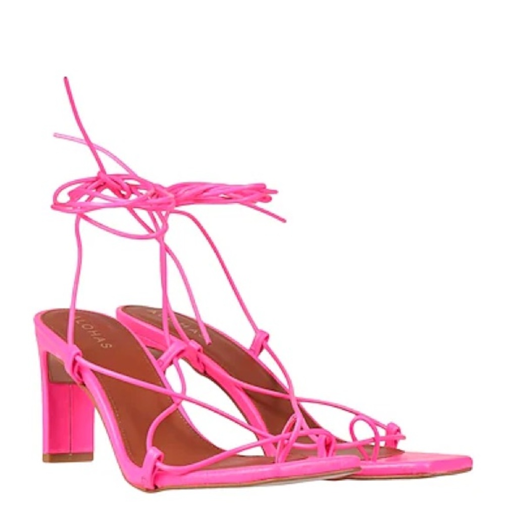 Alohas - Women's Pink Strappy heel